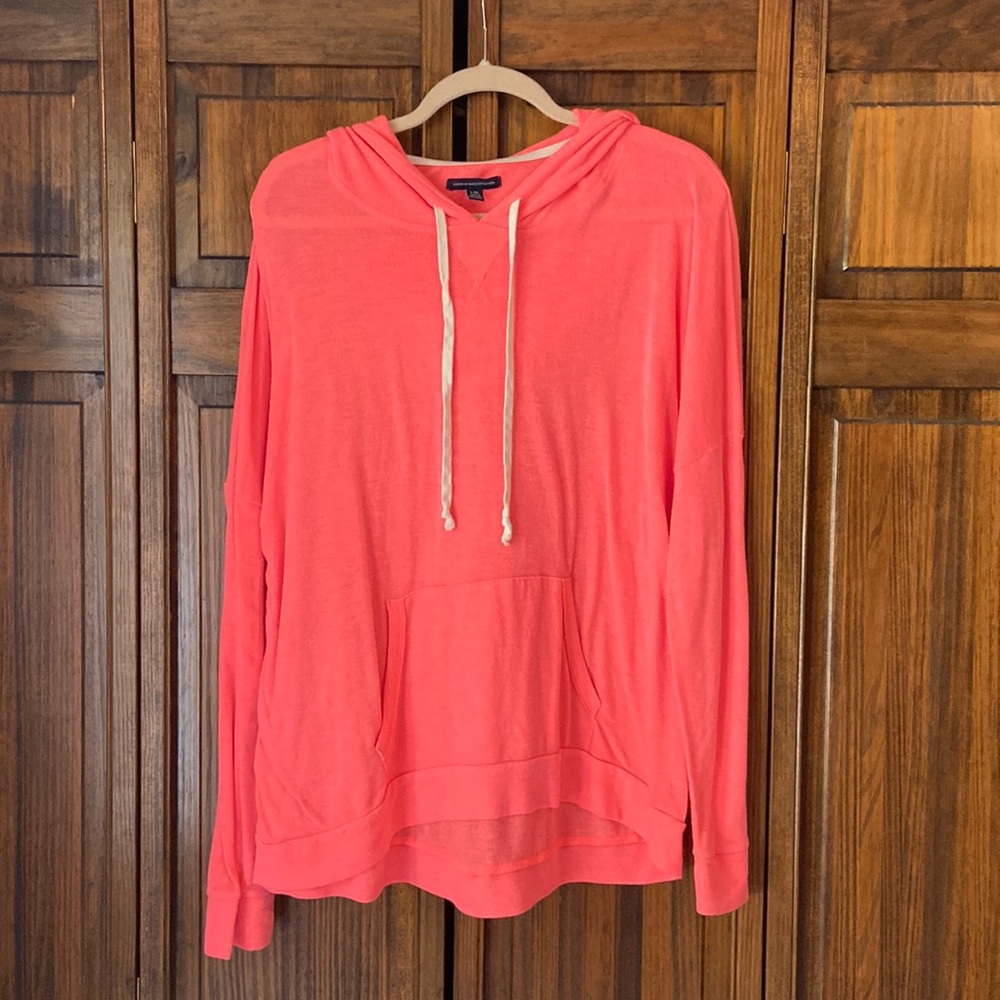 Pink American Eagle Lightweight Hoodie